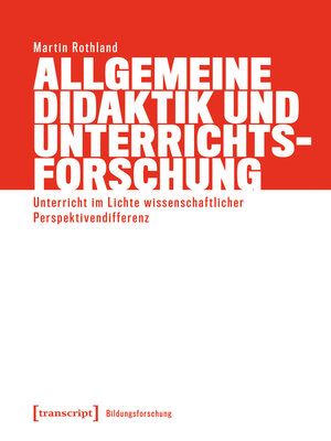 cover image of Allgemeine Didaktik und Unterrichtsforschung